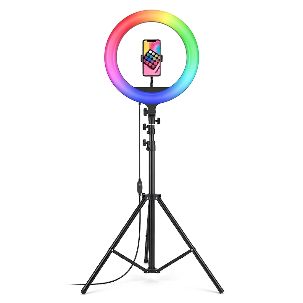 14-Inch RGB Ring Light with Tripod Stand (Copy)