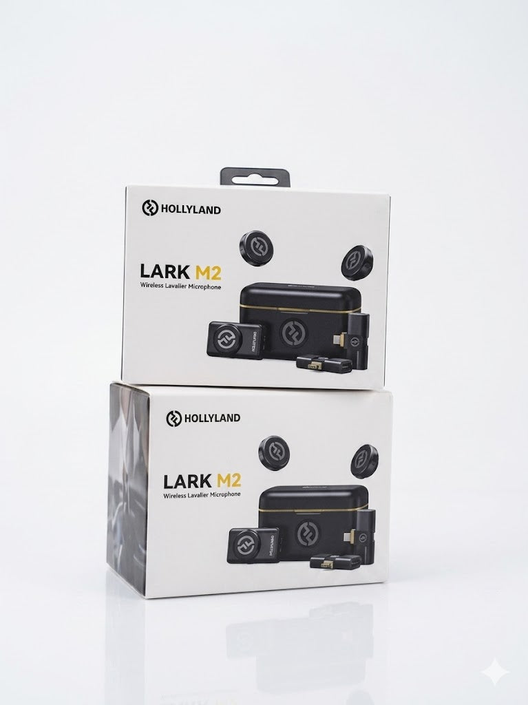 Hollyland Lark M2 wireless lavalier microphone for phones cameras and computers blogs podcasts