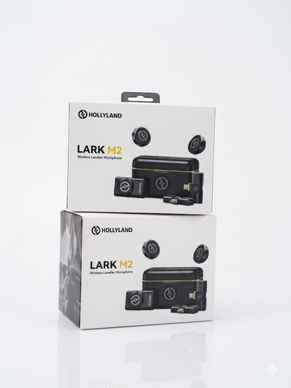 Hollyland Lark M2 wireless lavalier microphone for phones cameras and computers blogs podcasts