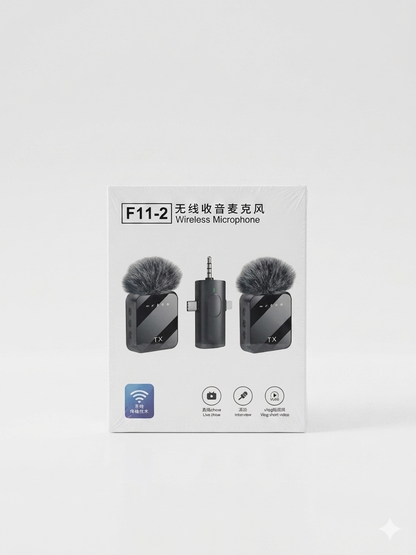 F11-2 Dual Wireless Microphone System | Universal Plug & Play