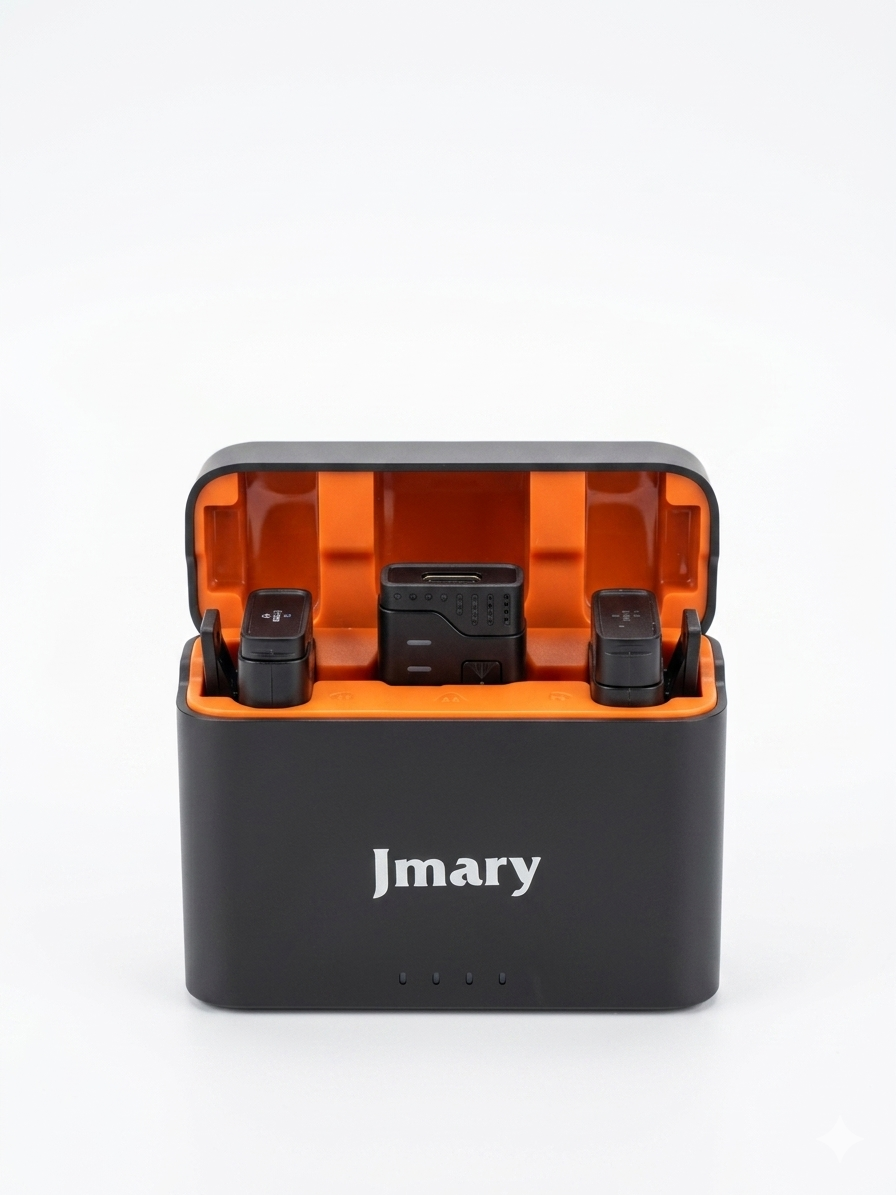 Jmary MW-16 2.4G Wireless Microphone Kit with Charging Case