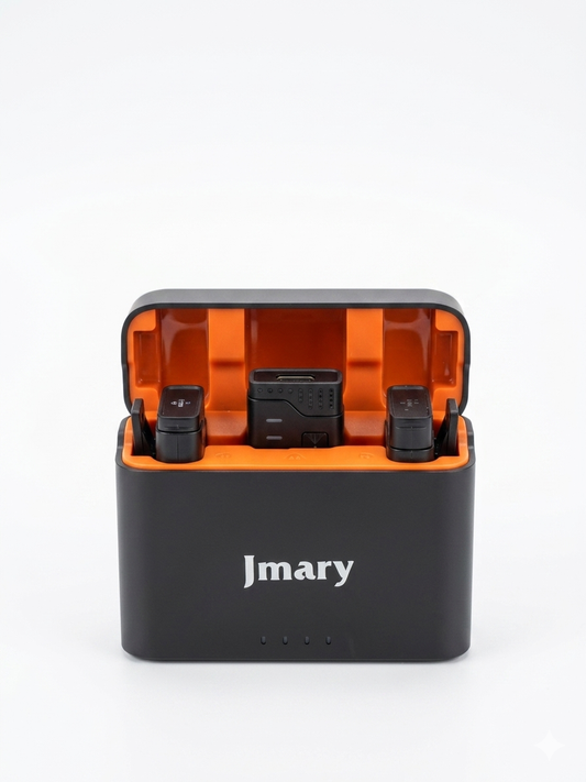 Jmary MW-16 2.4G Wireless Microphone Kit with Charging Case