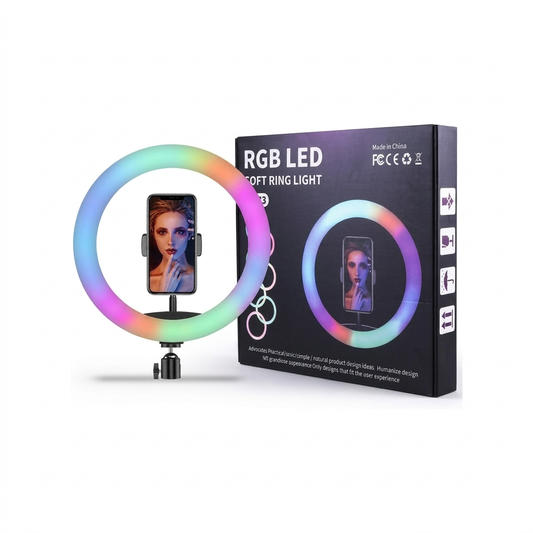16 inch Professional RGB Soft Ring Light with Smartphone Holder (Copy)