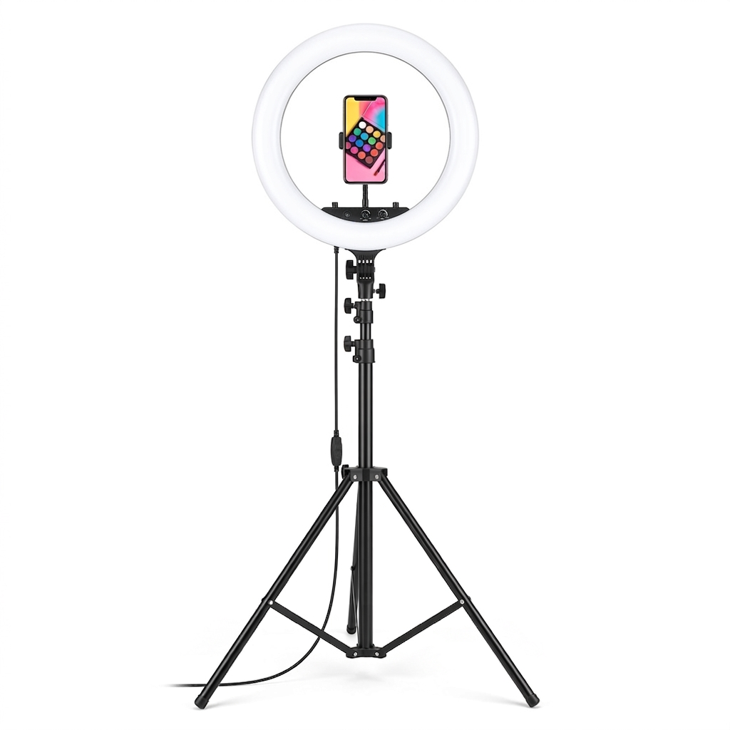 14-Inch LED Ring Light with Tripod Stand