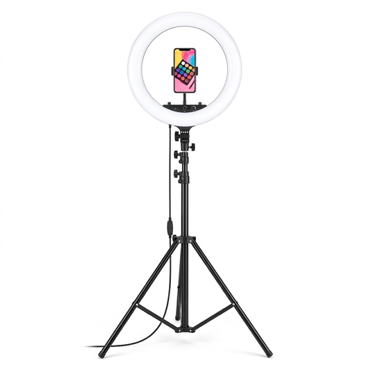 14-Inch LED Ring Light with Tripod Stand